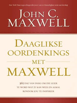 cover image of Daaglikse oordenkings met Maxwell